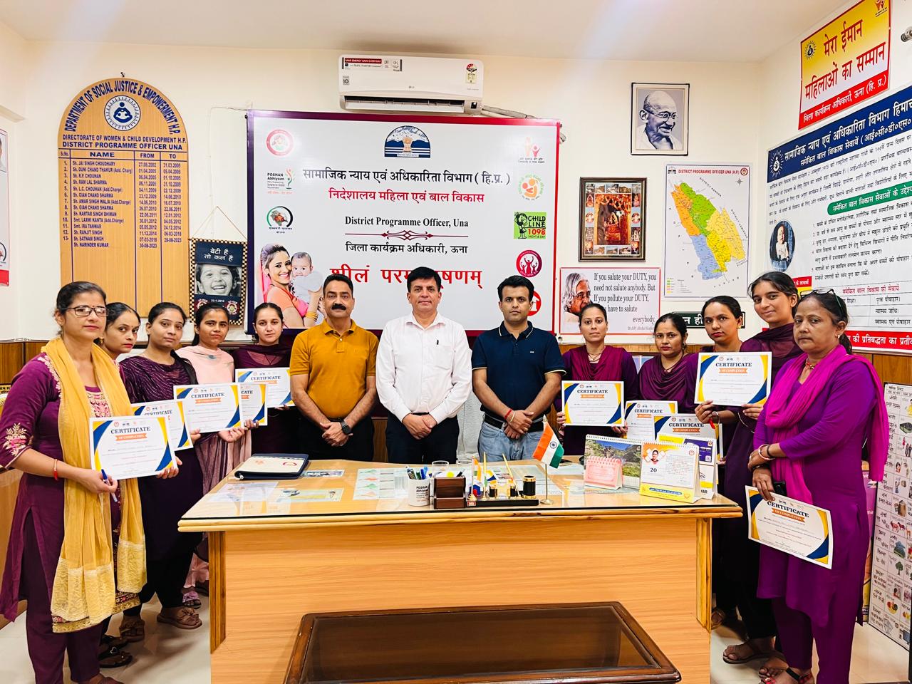 Training camp organized for new Anganwadi workers under “Anganwadi Center Management“